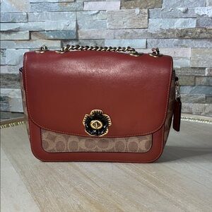 Coach Red and Brown Women's Bag